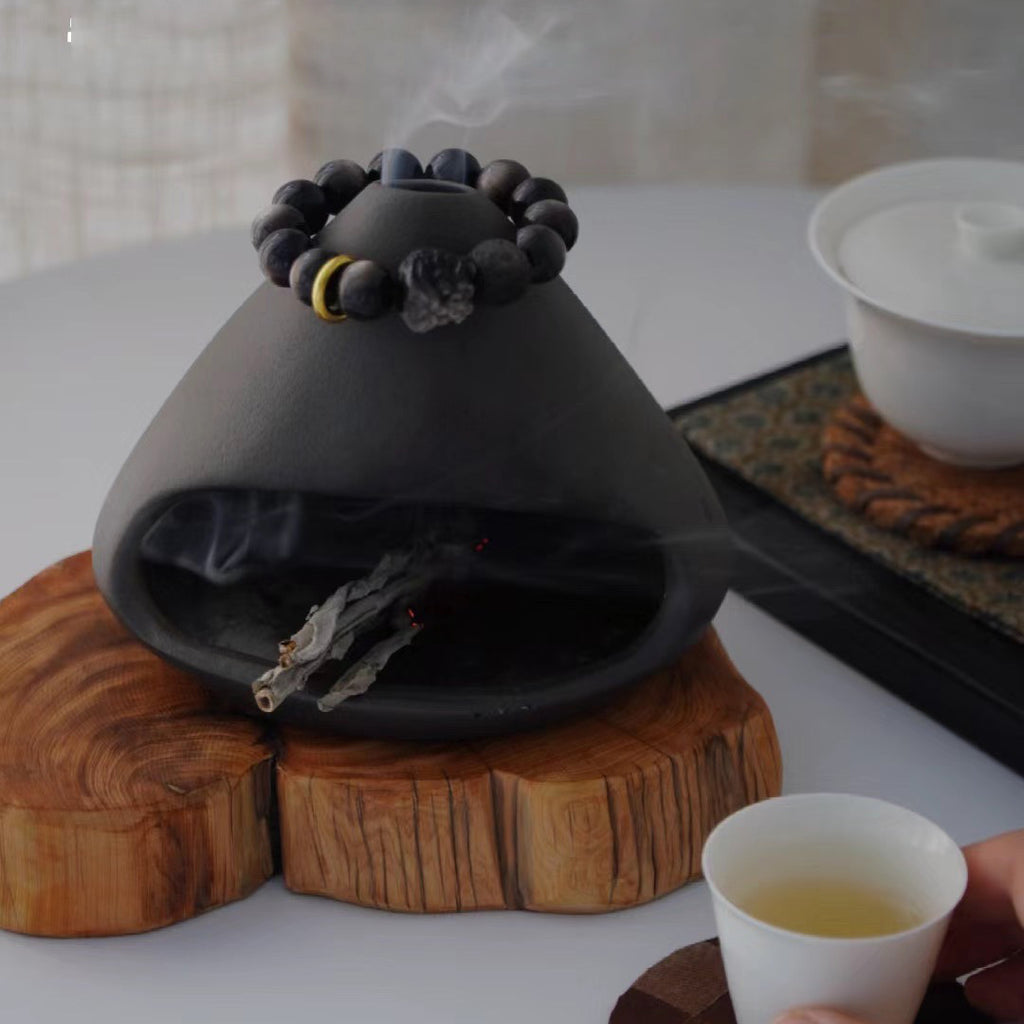 【靜逸】消磁焚香窯│水晶手鍊消磁專用│環境消磁淨化│鼠尾草、聖木、許願蠟燭、雪松等適用