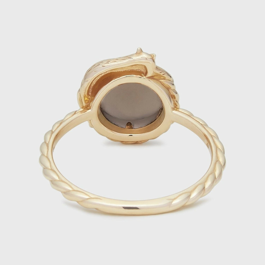 【輕奢】貓咪的茶點-14K金+925純銀茶水晶