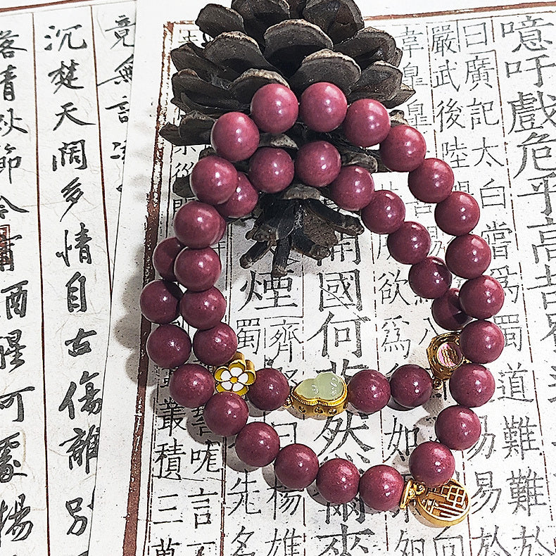 【中藥合香珠】芳華玫瑰雙圈中藥手串