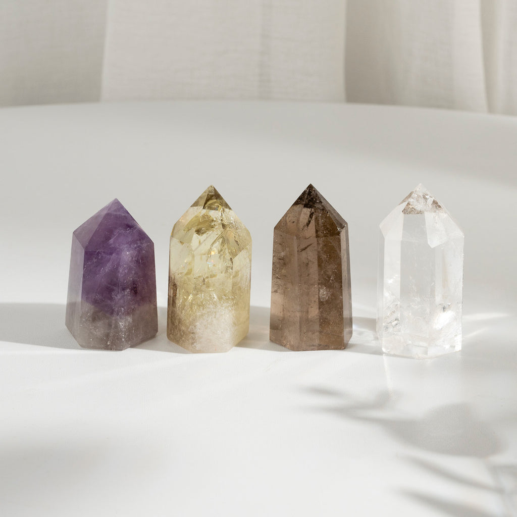 【礦藏】水晶原礦擺件-六稜柱-四種水晶可選