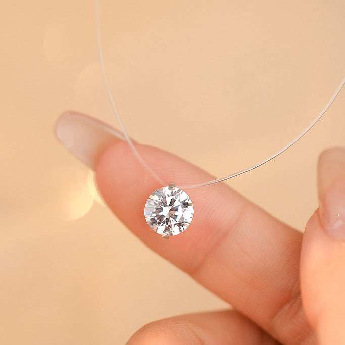 希奧之星 - 獨家專利莫桑石隱形絲線項鍊