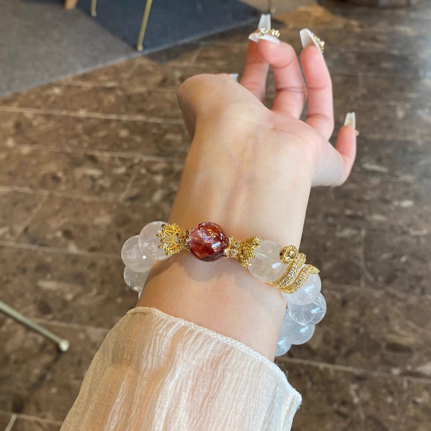 【靈耀蛇語】白幽靈與紅膠花蛇年限定開運手串