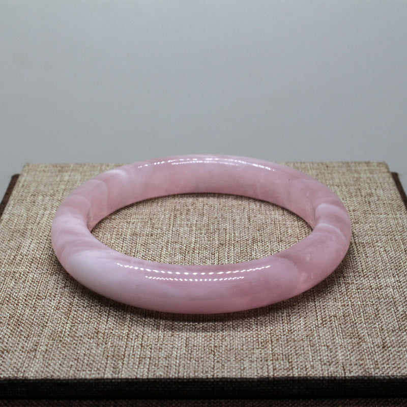 【玉鐲】天然馬達加斯加粉水晶手鐲