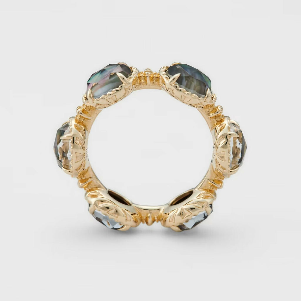 【輕奢】華麗圈舞-14K金+925純銀、鮑魚貝