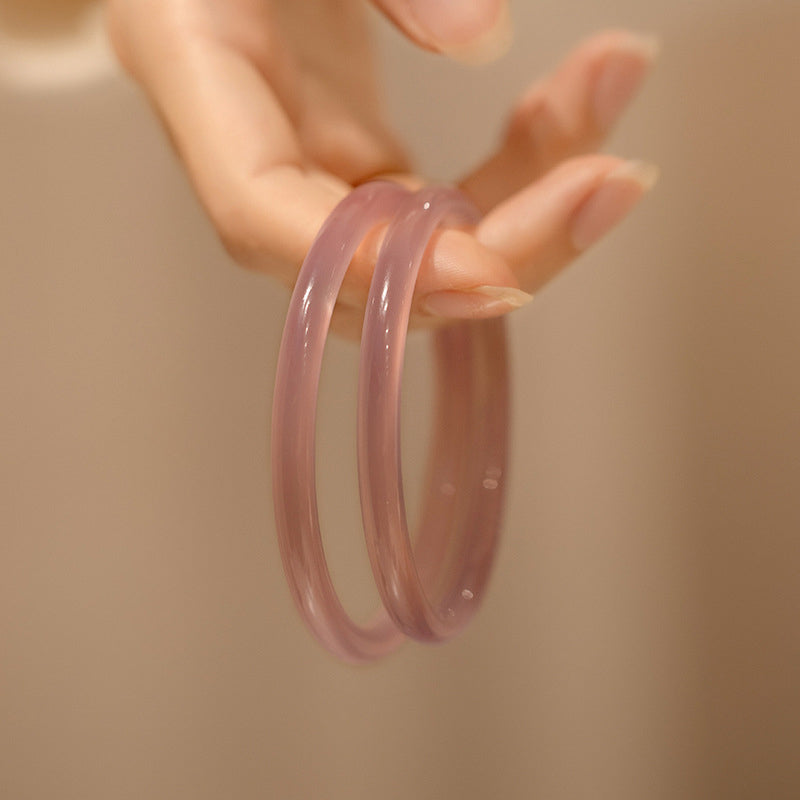 【玉鐲】帝王紫玉隨叮噹鐲-4mm：激發深層內在美，提升個人氣質