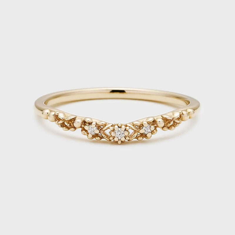 【輕奢】白晝之花-14K金+925純銀鋯石戒指