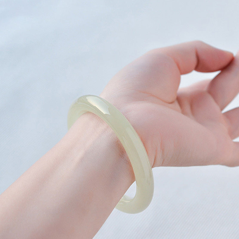 【玉鐲】冰種蠶絲玉鐲