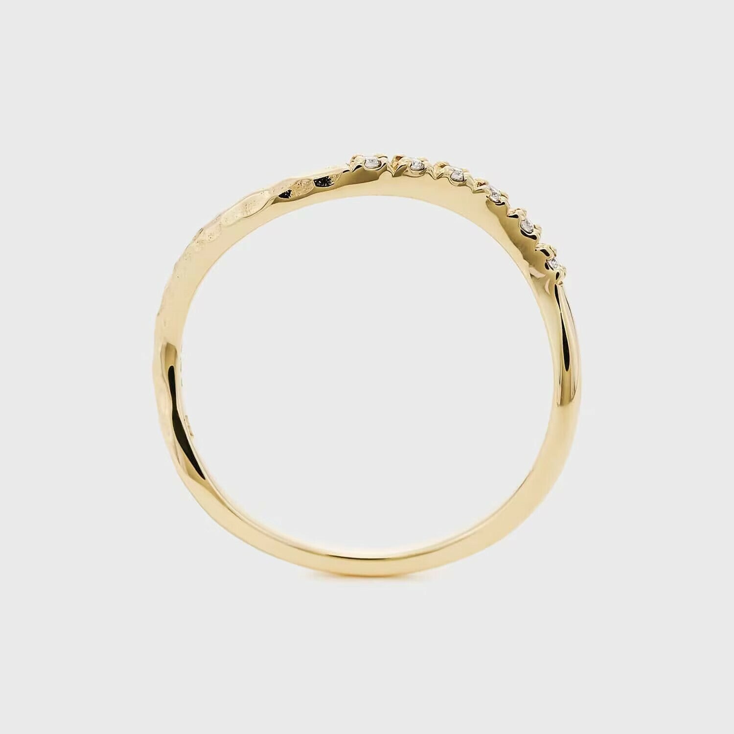 【輕奢】曲線的詩-14K金+925純銀白鋯石