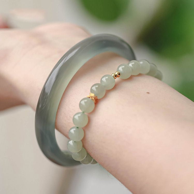 【玉鐲】冰透庫里藍