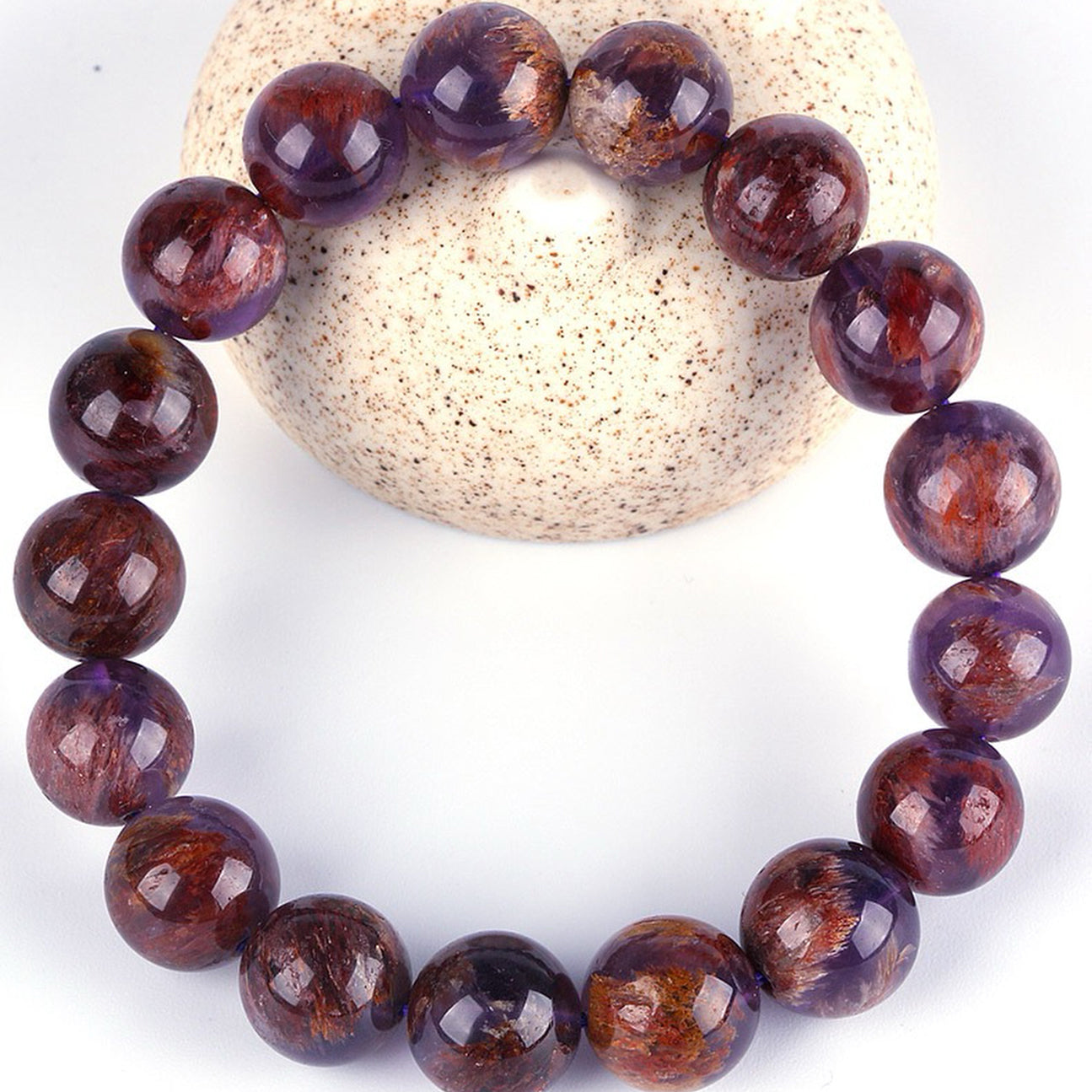 【藏寶】紫鈦幽靈/紫幽靈水晶手鍊/水晶手串