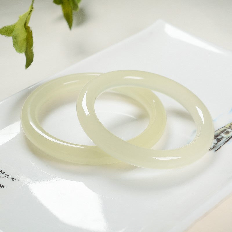 【玉鐲】冰種蠶絲玉鐲