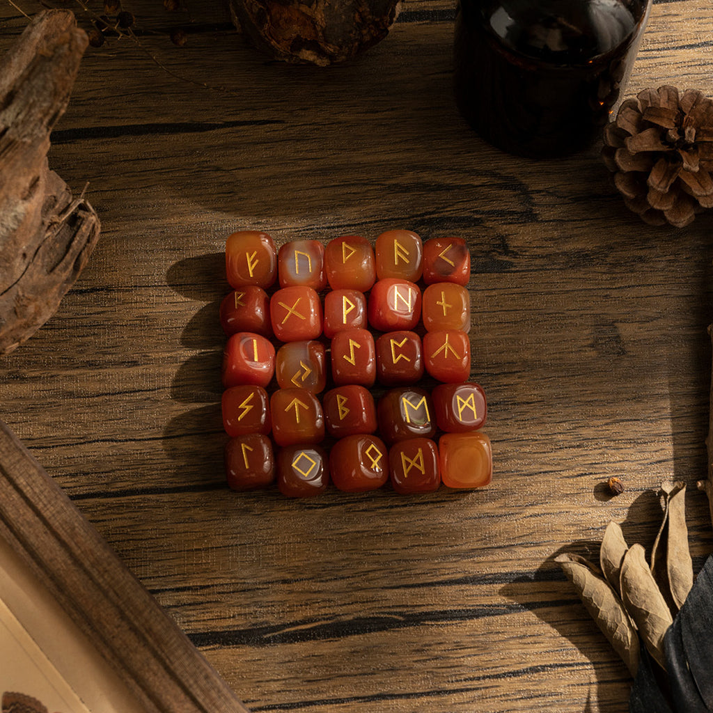 【盧恩符文】水晶盧恩占卜符石(共六款可選)