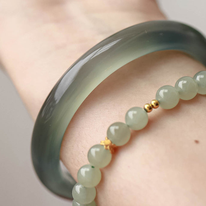 【玉鐲】冰透庫里藍