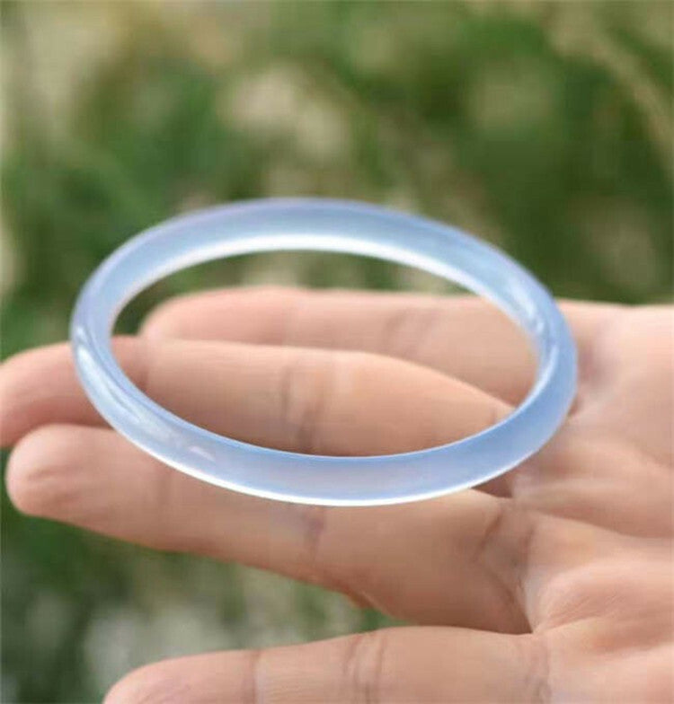 【玉鐲】天空藍冰種絕美美人條6mm