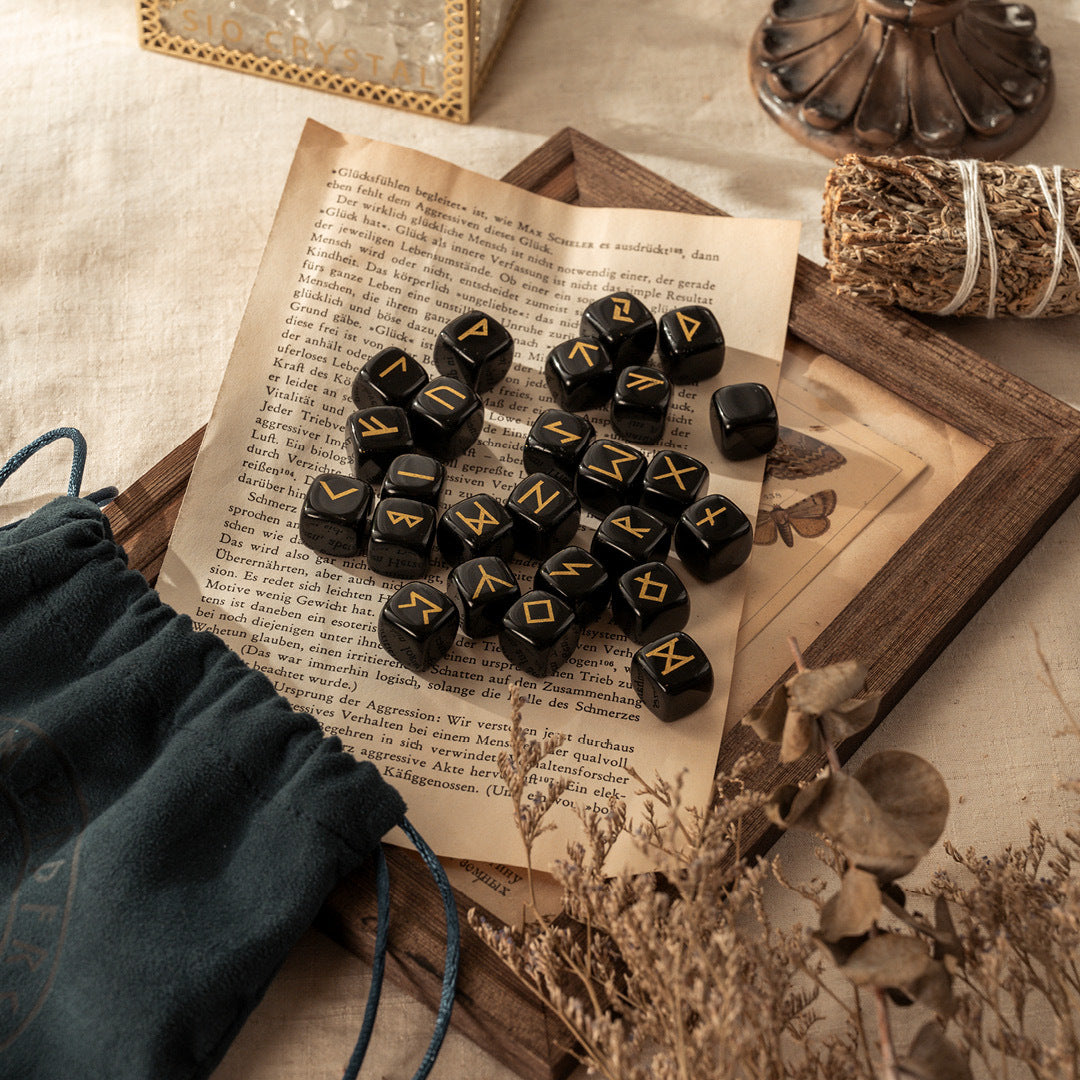 【盧恩符文】水晶盧恩占卜符石(共六款可選)