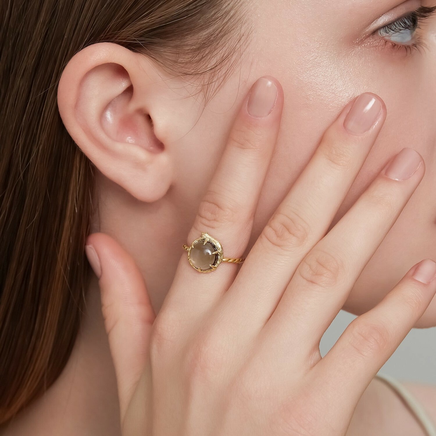 【輕奢】貓咪的茶點-14K金+925純銀茶水晶