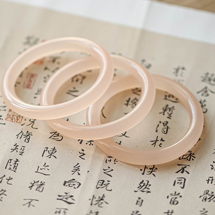 【玉鐲】少女西柚粉(阿富汗玉)