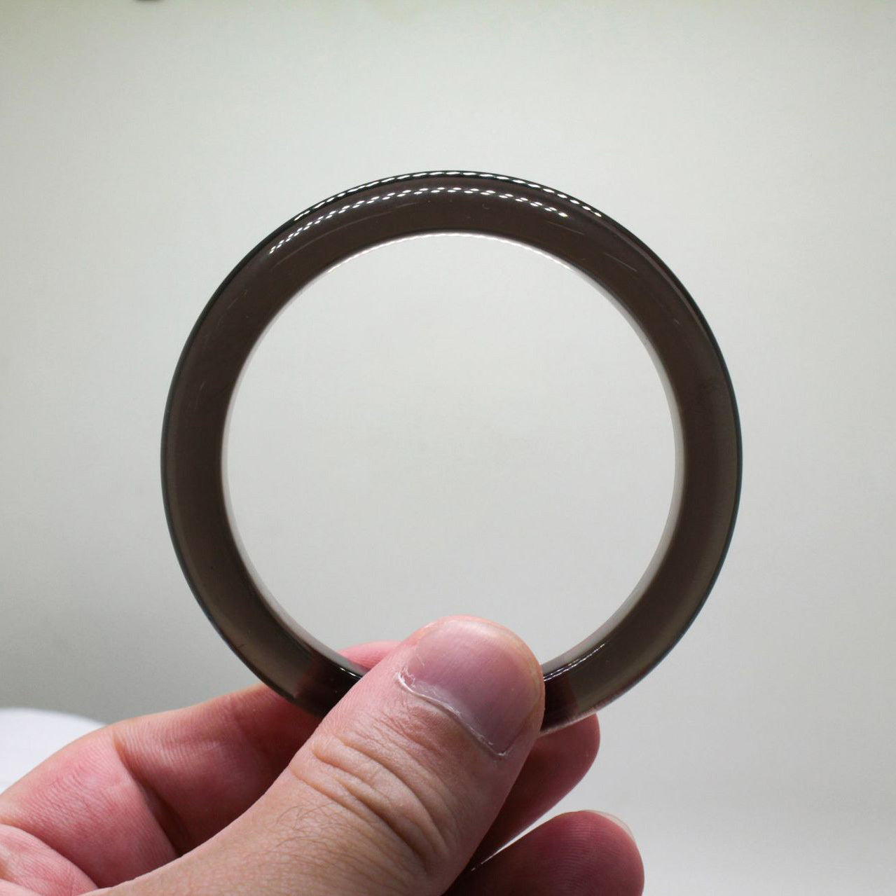 【玉鐲】天然冰種黑曜石手鐲