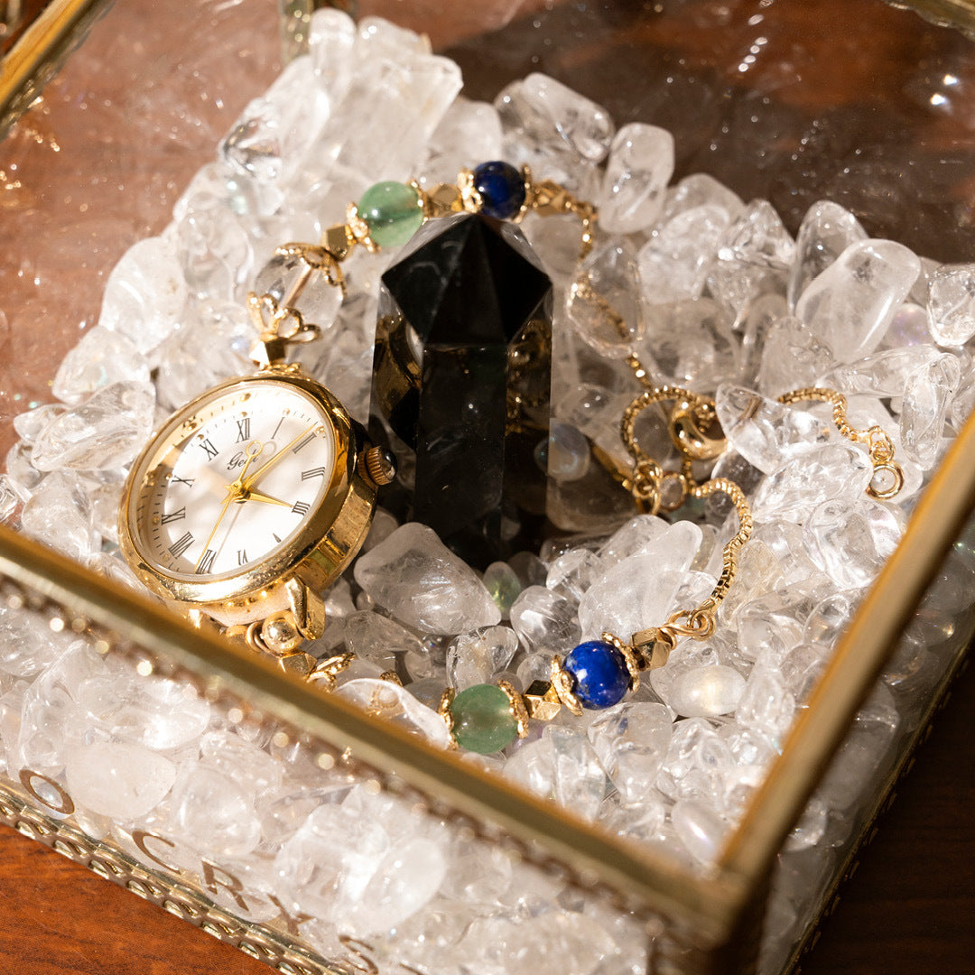 【時光】水晶腕帶手錶-共六款可選