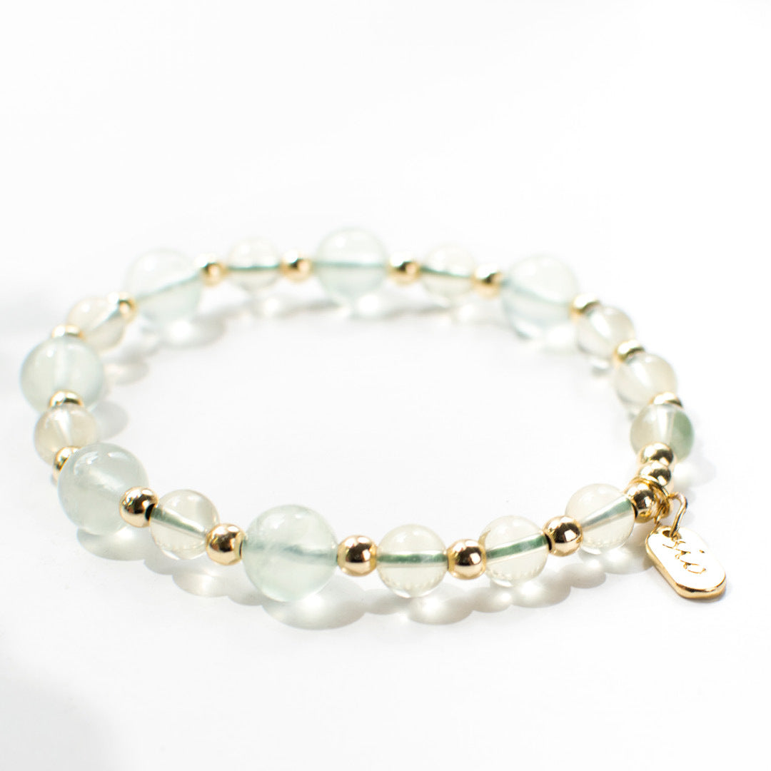 能量手鍊【萊姆】黃水晶葡萄石手鍊