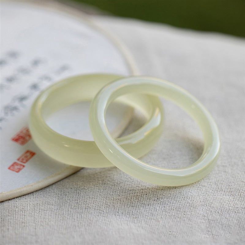 【玉鐲】冰種蠶絲玉鐲