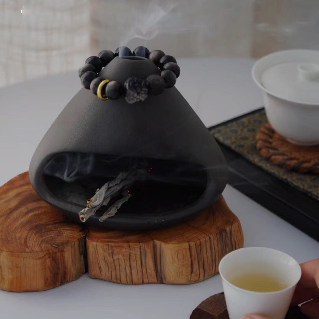 【靜逸】消磁焚香窯│水晶手鍊消磁專用│環境消磁淨化│鼠尾草、聖木、許願蠟燭、雪松等適用