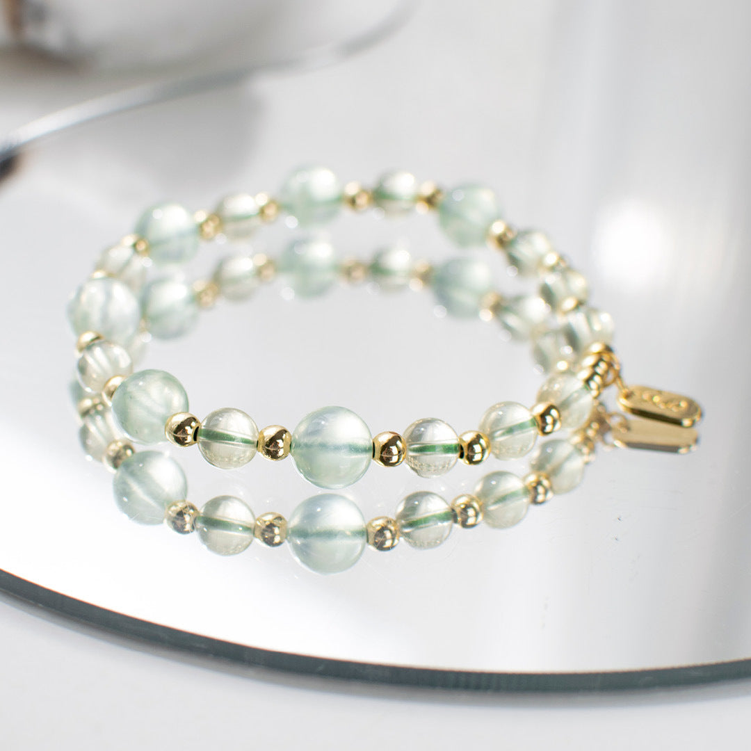 能量手鍊【萊姆】黃水晶葡萄石手鍊