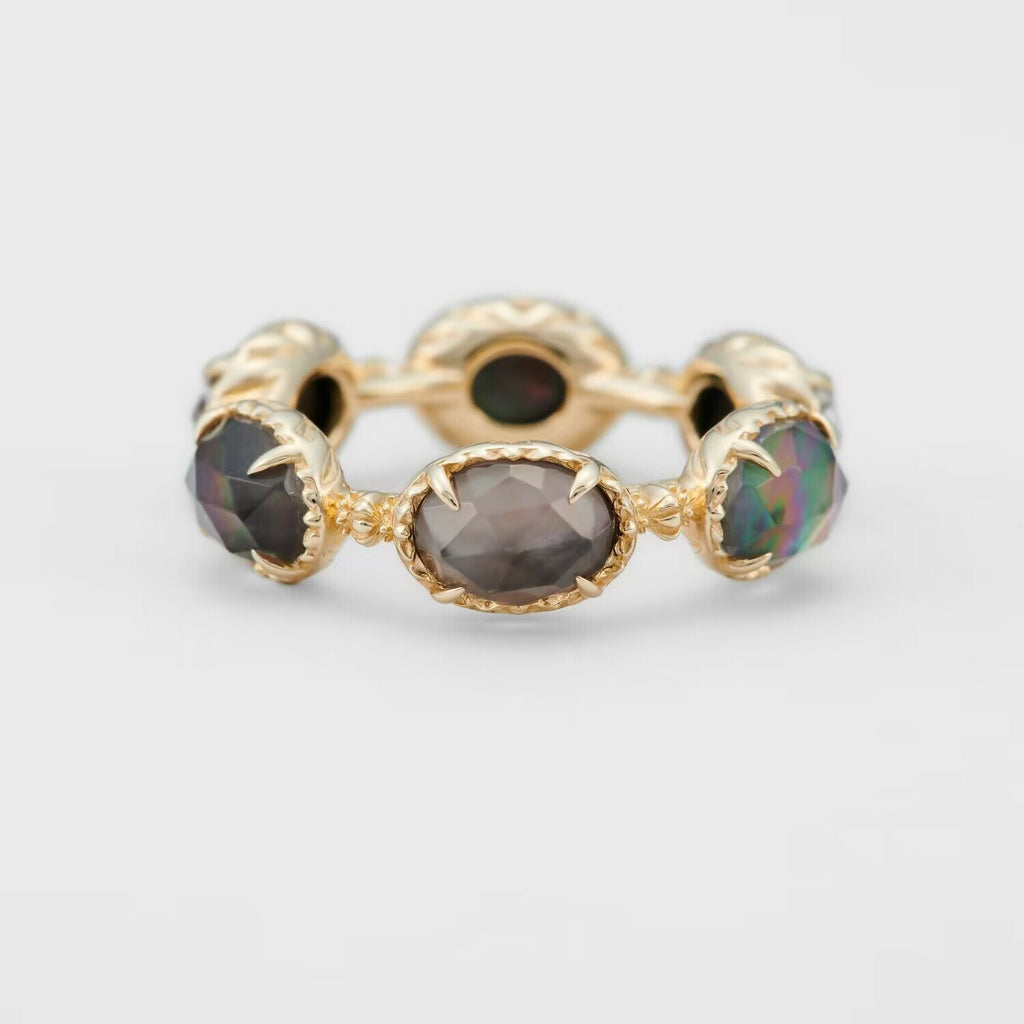 【輕奢】華麗圈舞-14K金+925純銀、鮑魚貝