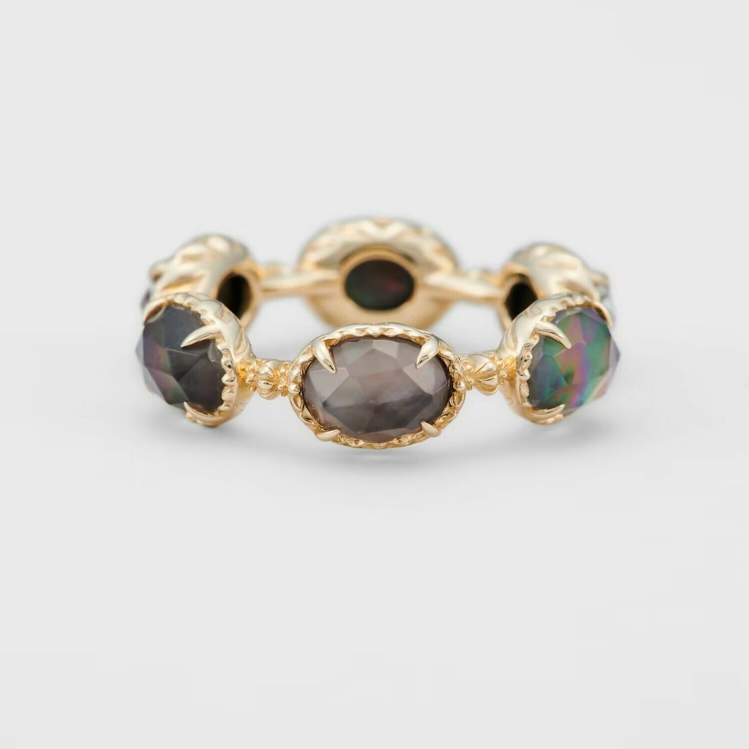 【輕奢】華麗圈舞-14K金+925純銀、鮑魚貝