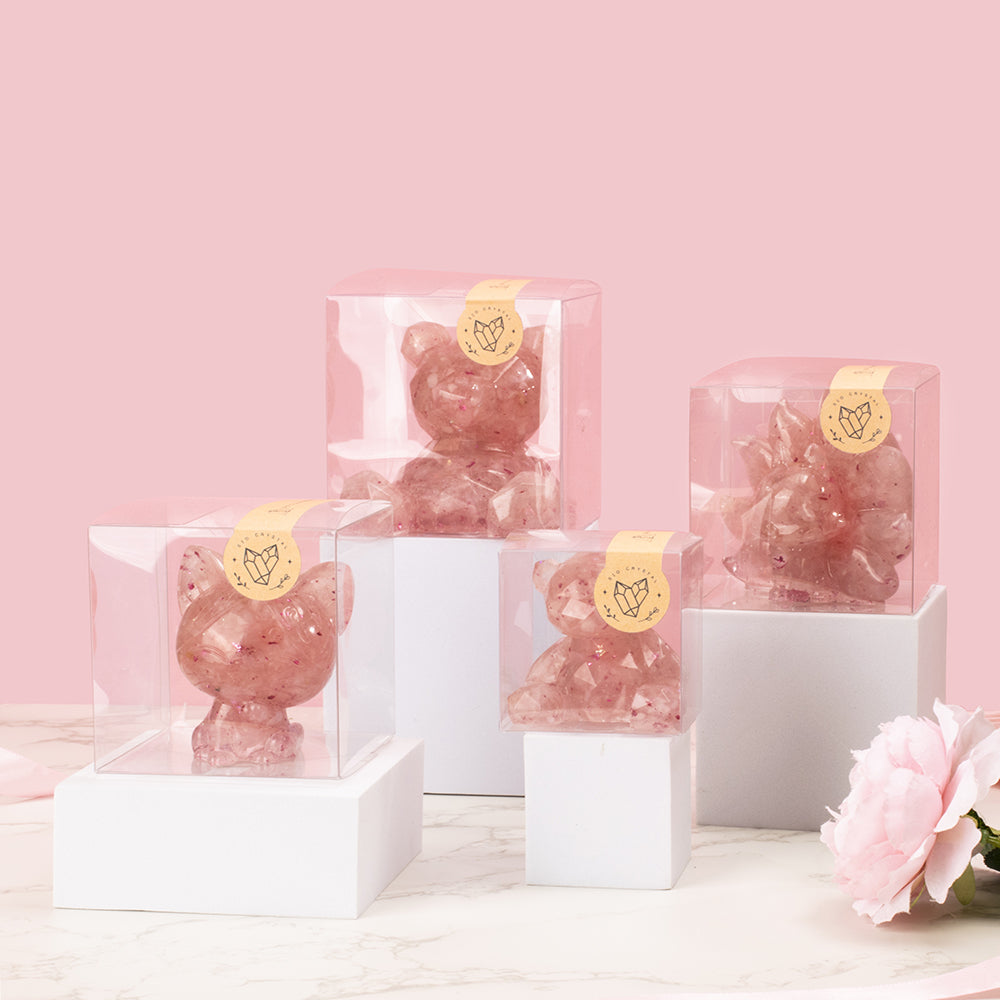 許願萌寵【晶石能量萌寵】粉水晶萌寵