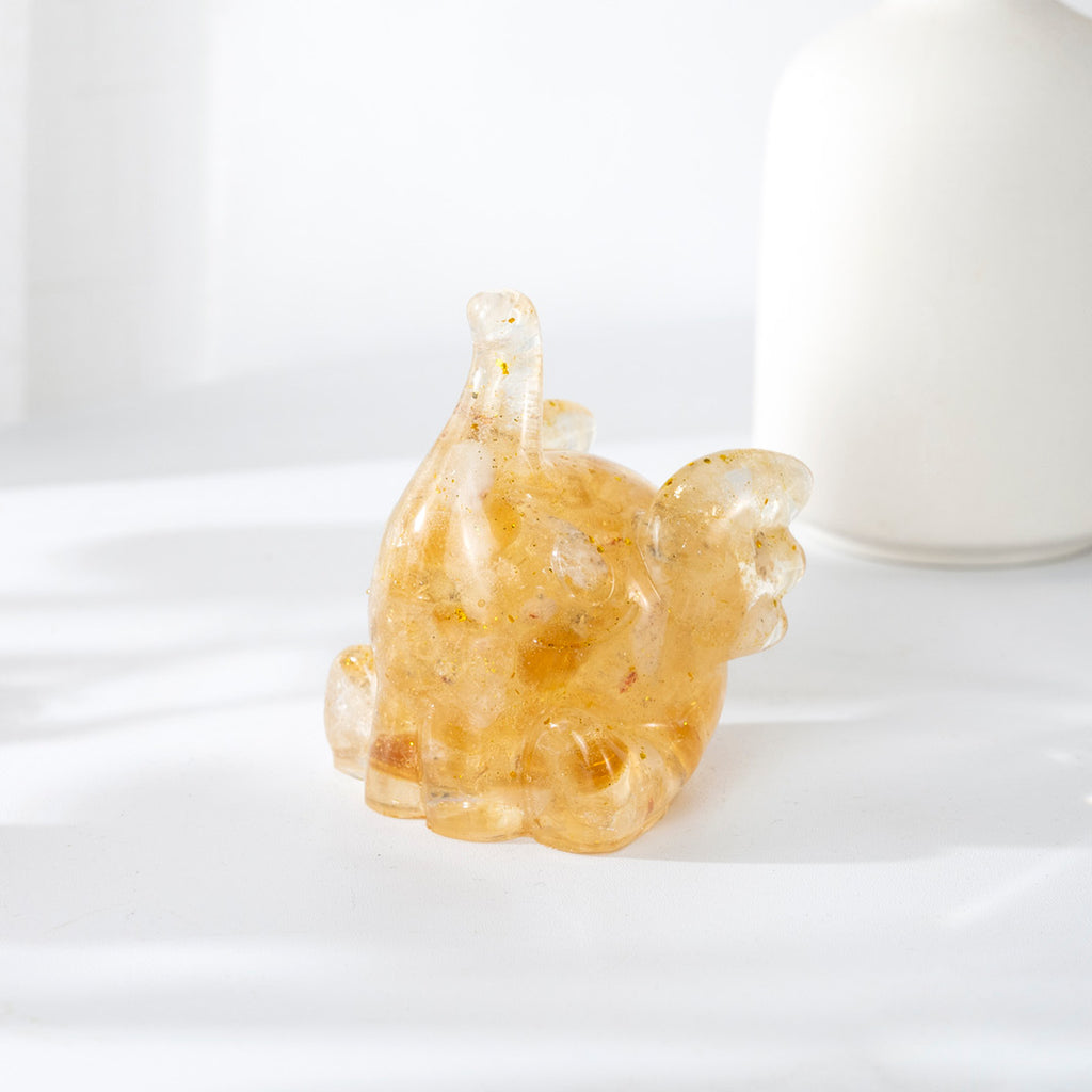 【晶石能量萌寵】活力小飛象(七種水晶可選)