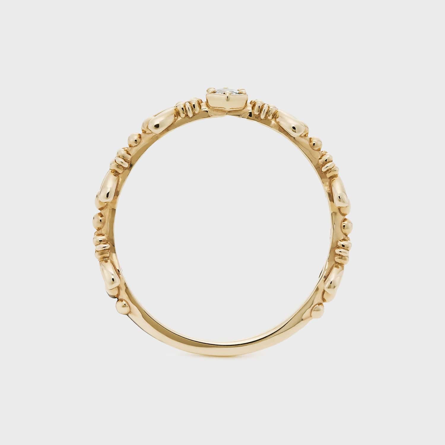 【輕奢】花草之歌-S925純銀+14K金海藍寶戒指