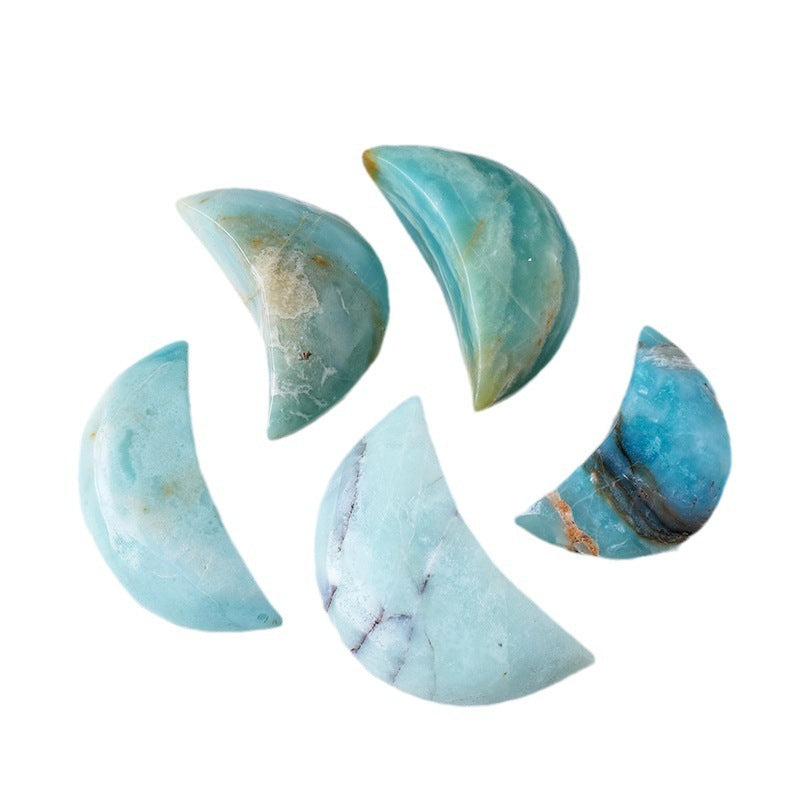 【礦藏】原礦月亮天河石/隨身攜帶手把件(附絨布袋)