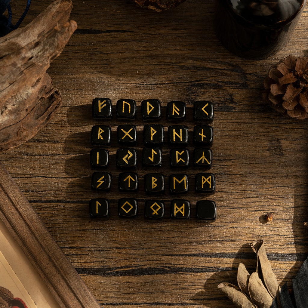 【盧恩符文】水晶盧恩占卜符石(共六款可選)