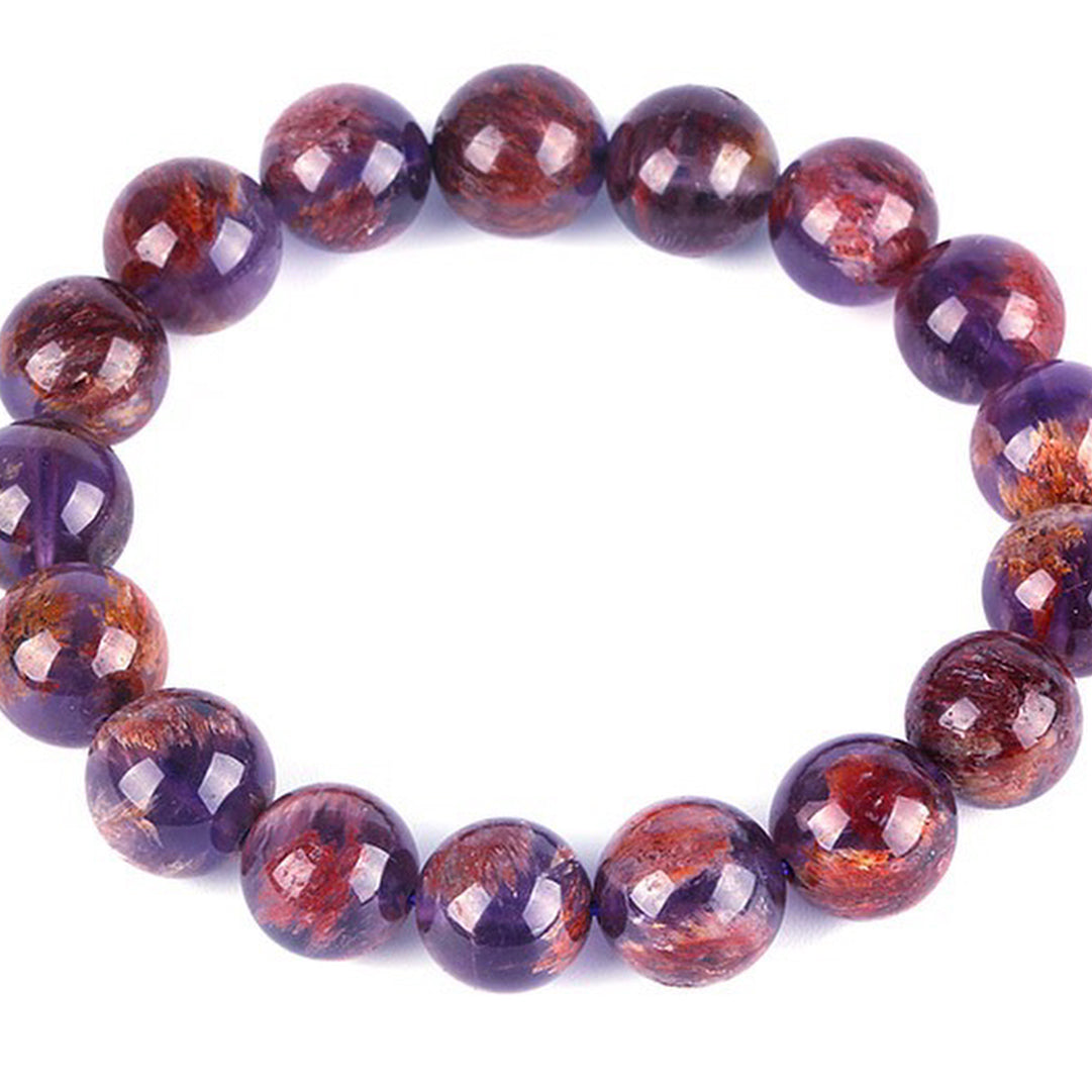 【藏寶】紫鈦幽靈/紫幽靈水晶手鍊/水晶手串