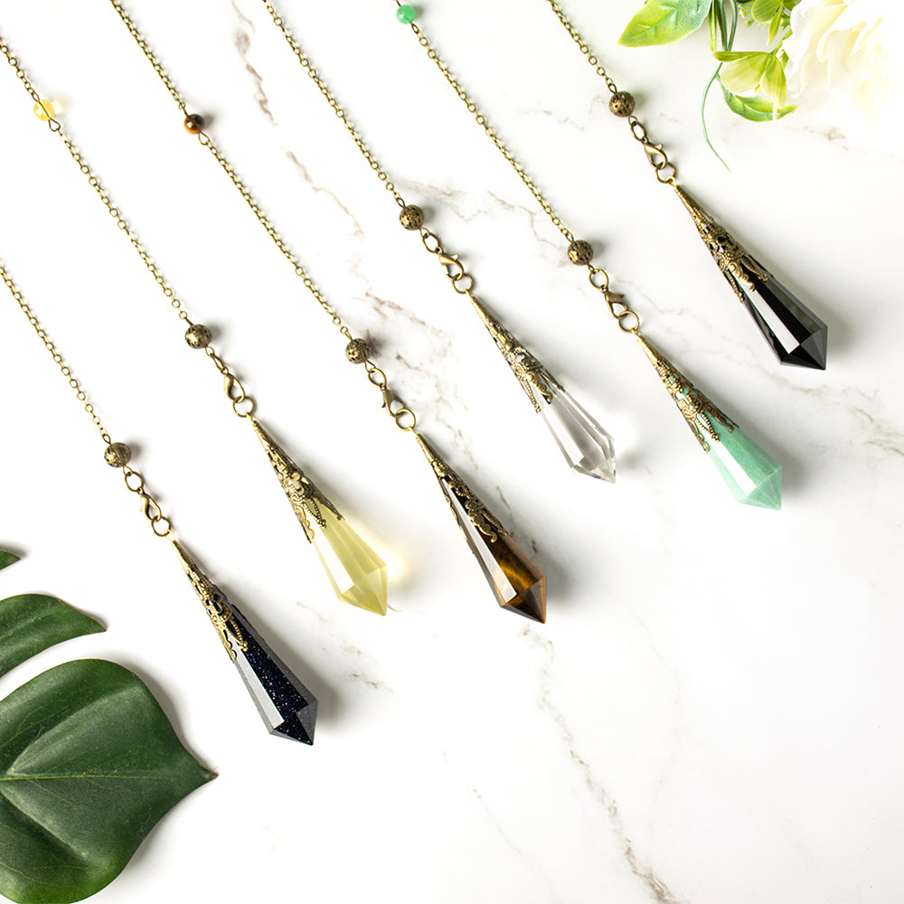 靈擺問事【水晶占卜靈擺】八種水晶可選