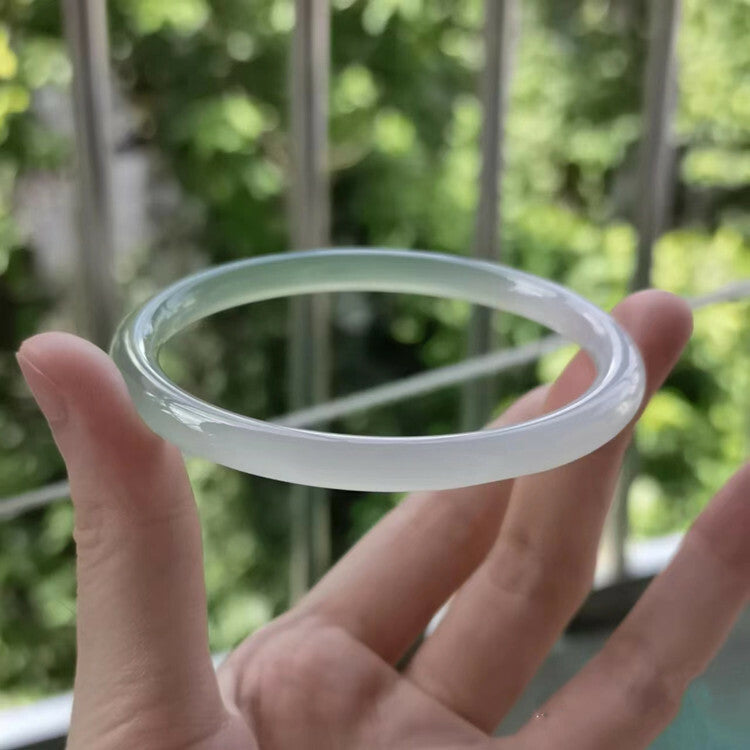 【玉鐲】半山水油青美人條-6mm