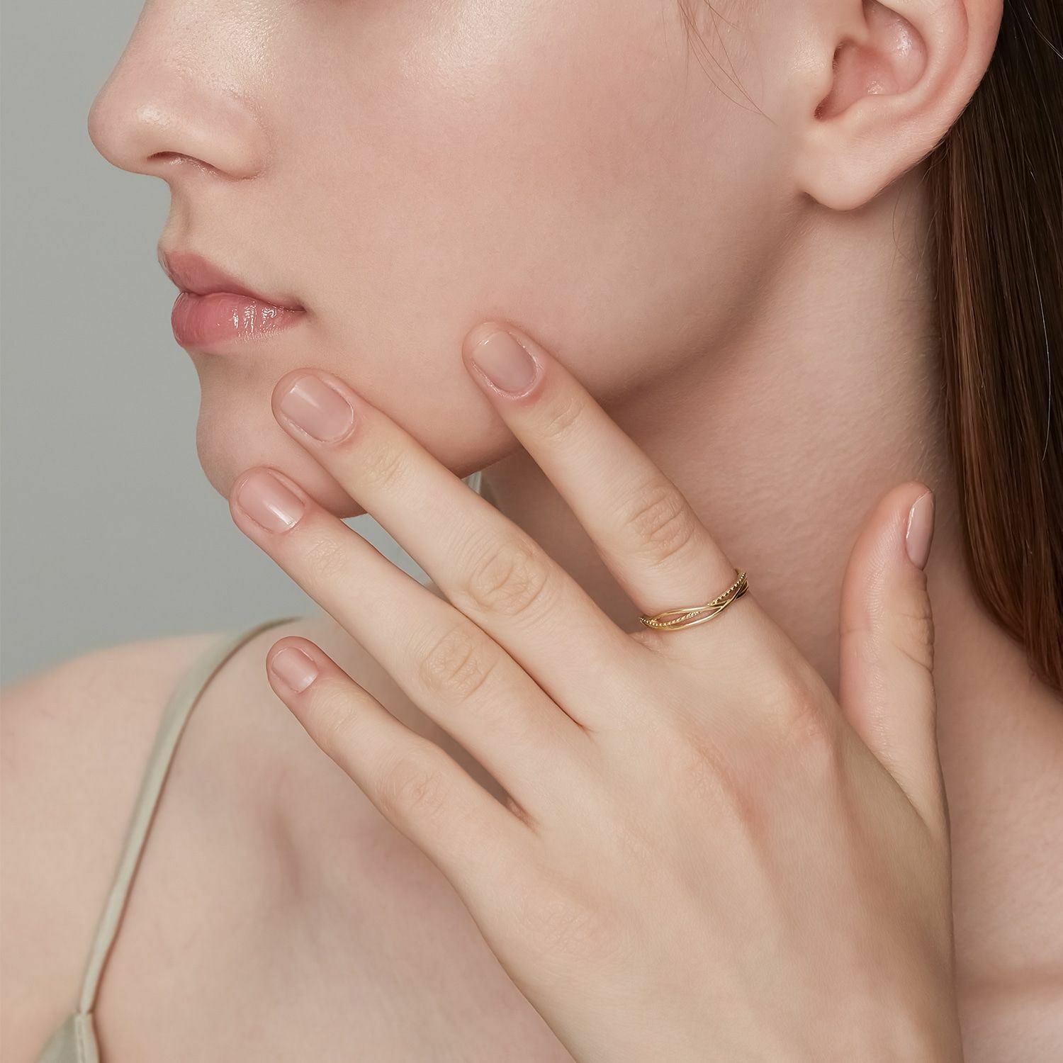 【輕奢】雲霓之舞-14K金+925純銀不規則戒指