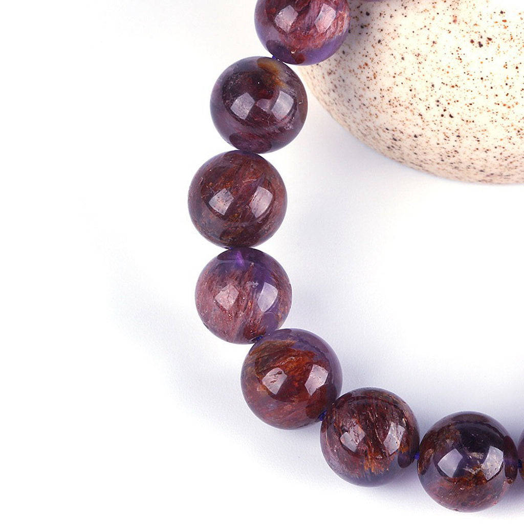 【藏寶】紫鈦幽靈/紫幽靈水晶手鍊/水晶手串