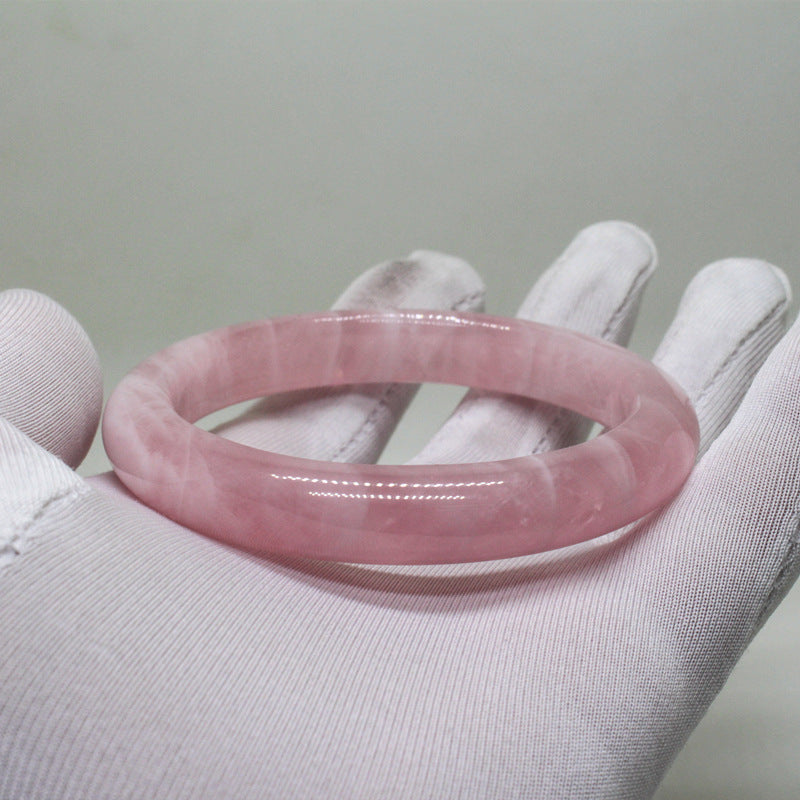 【玉鐲】天然馬達加斯加粉水晶手鐲