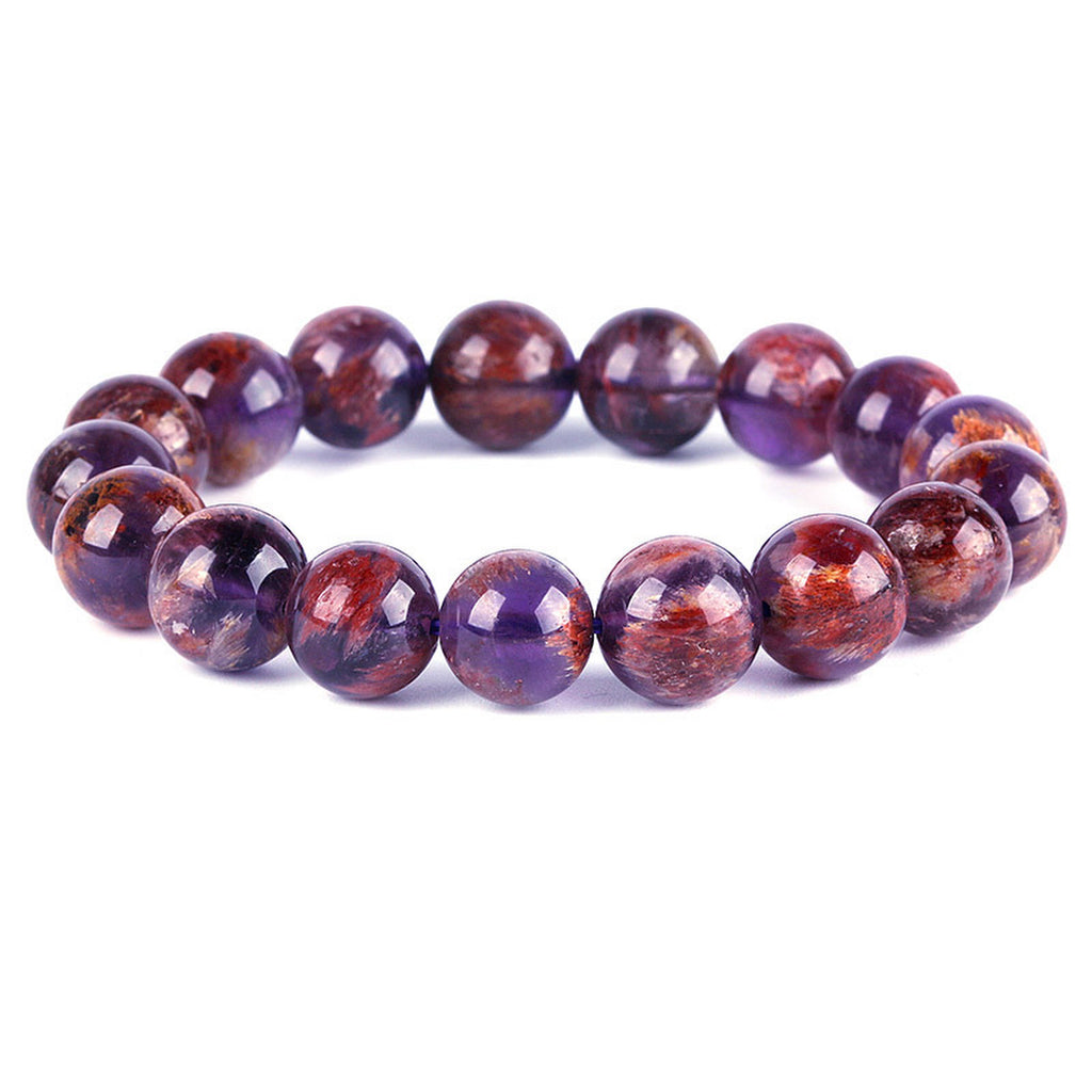 【藏寶】紫鈦幽靈/紫幽靈水晶手鍊/水晶手串