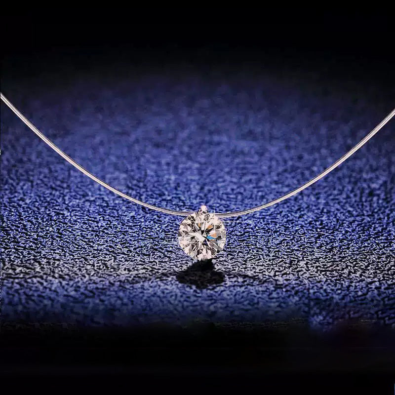 希奧之星 - 獨家專利莫桑石隱形絲線項鍊