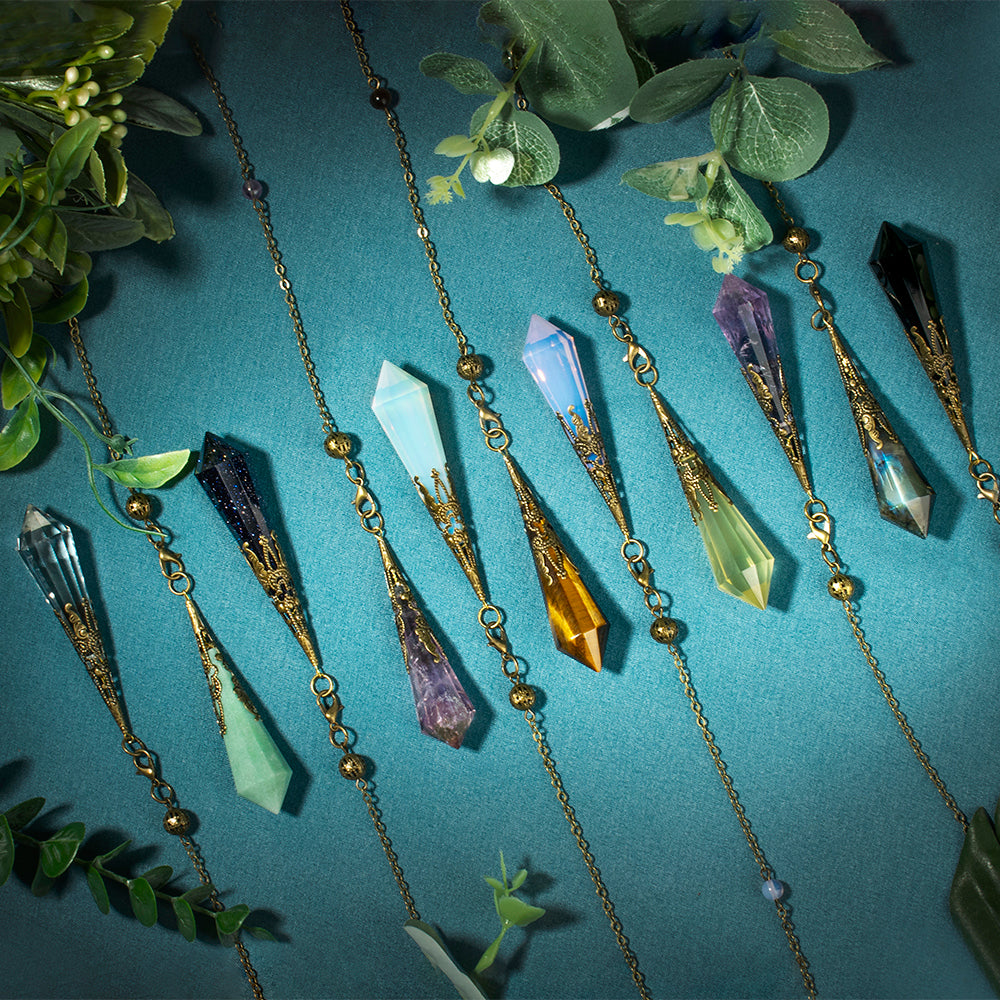 靈擺問事【水晶占卜靈擺】八種水晶可選