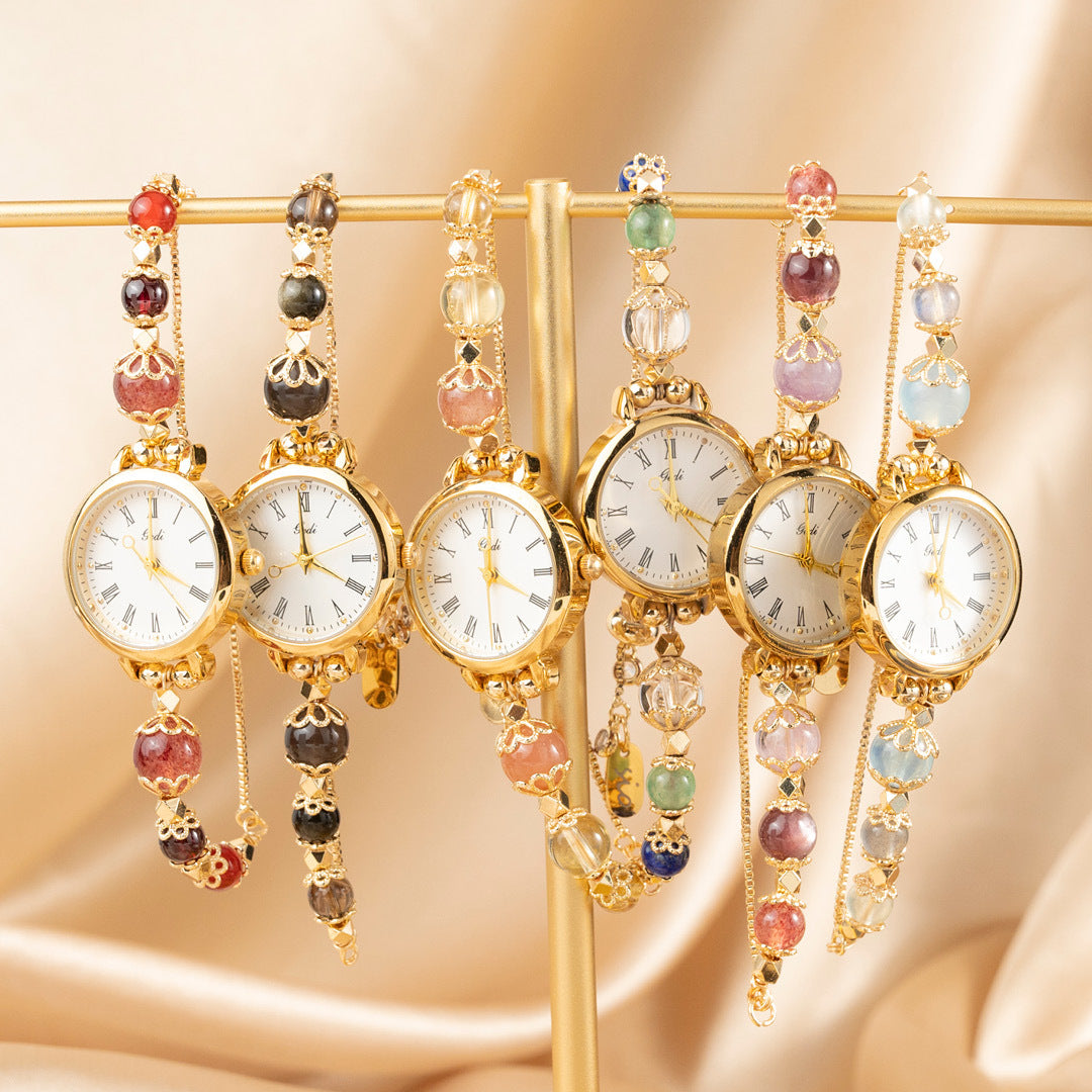 【時光】水晶腕帶手錶-共六款可選
