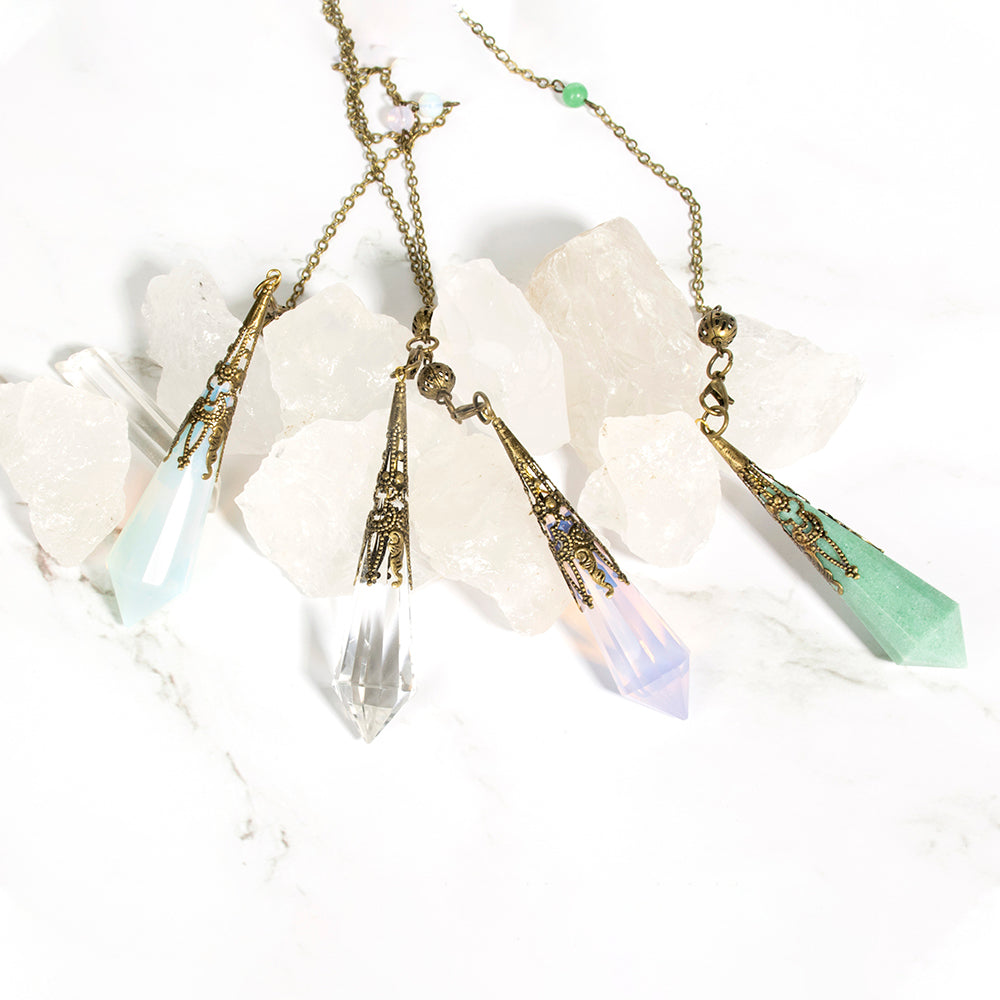 靈擺問事【水晶占卜靈擺】八種水晶可選