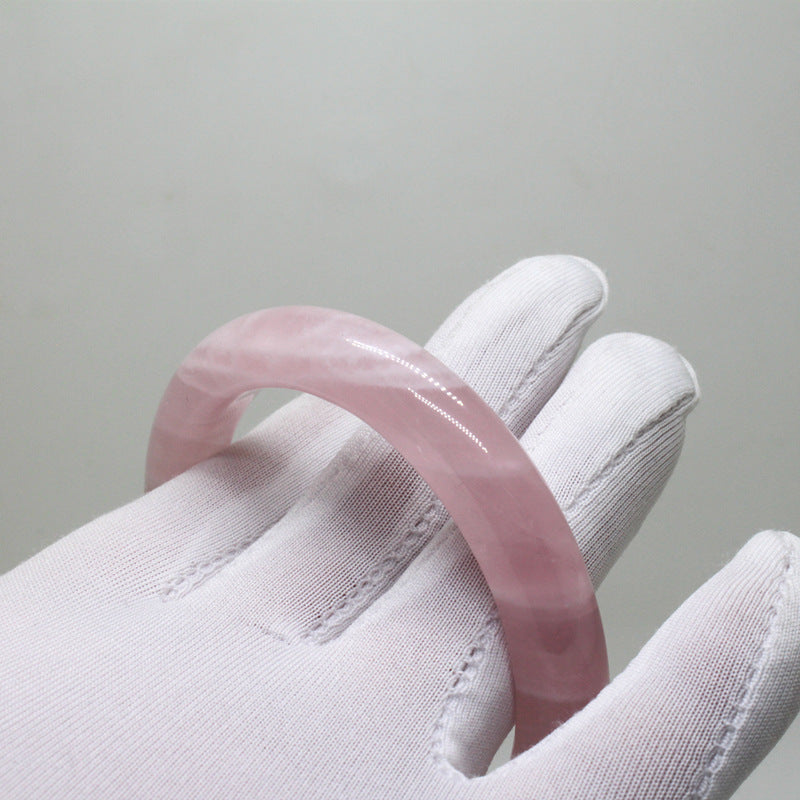 【玉鐲】天然馬達加斯加粉水晶手鐲