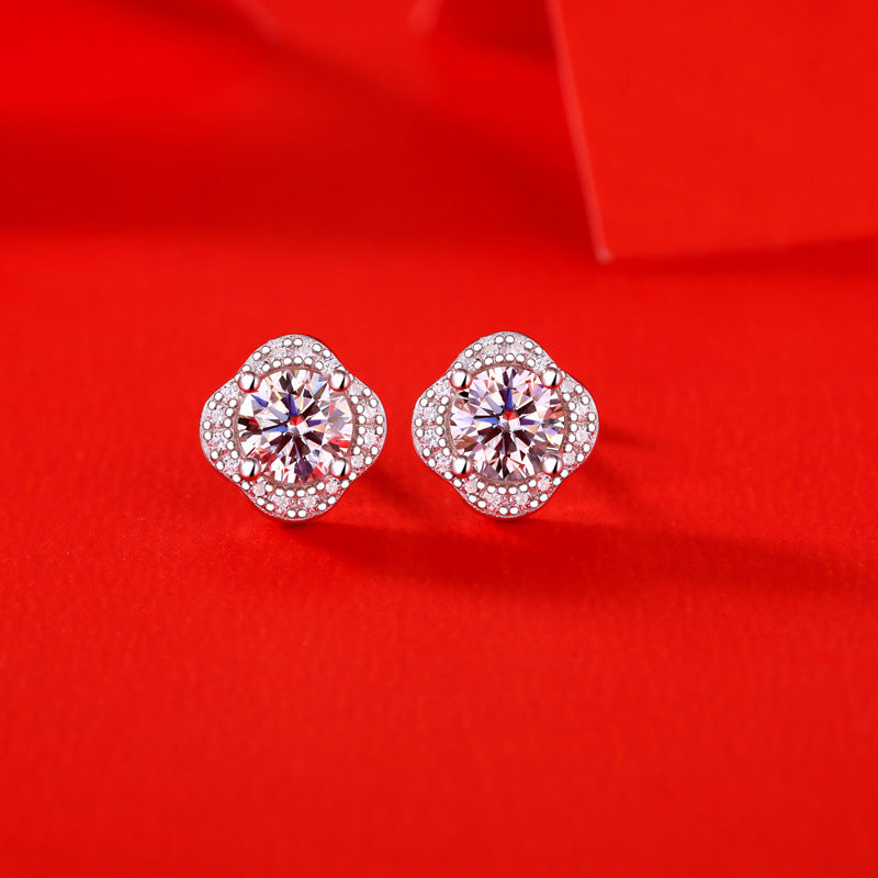 【星辰】年華-莫桑石耳環(0.5ct)