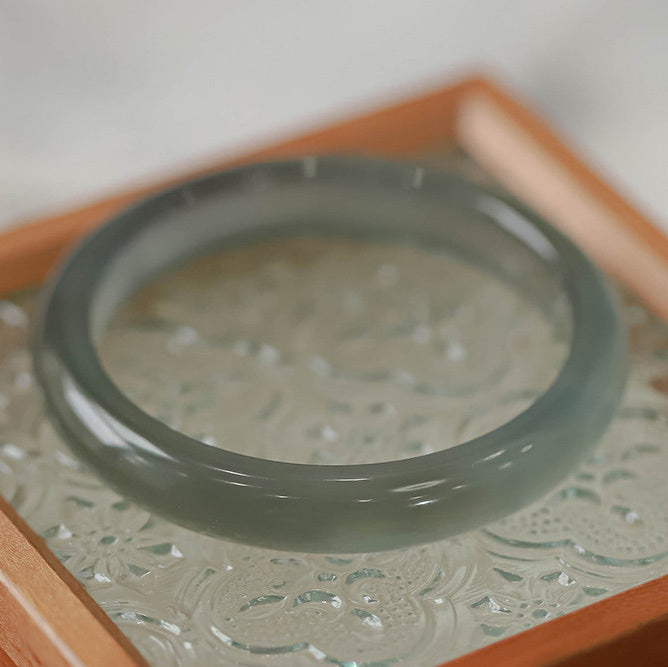 【玉鐲】冰透庫里藍