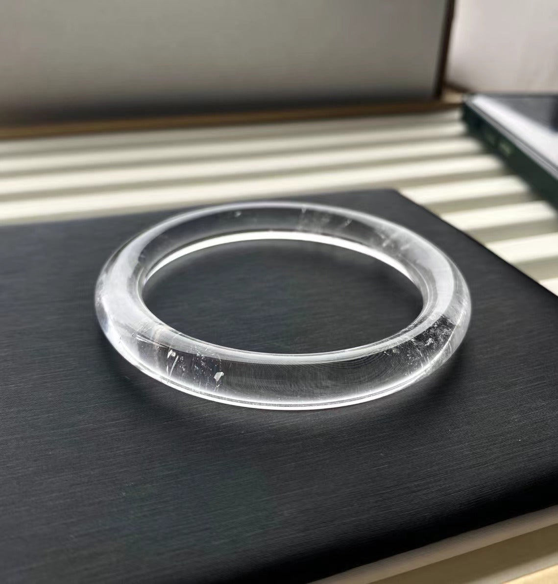 【玉鐲】天然巴西白水晶手鐲(通透、半通透、不通透)