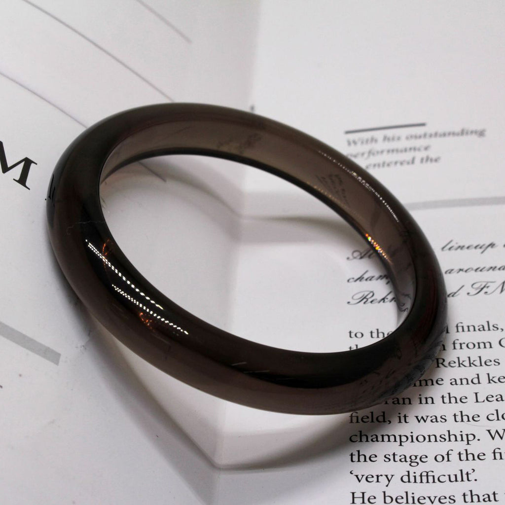 【玉鐲】天然冰種黑曜石手鐲